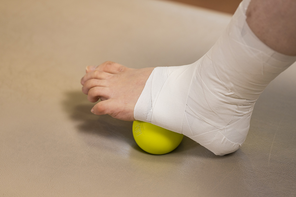 足底のマッサージ