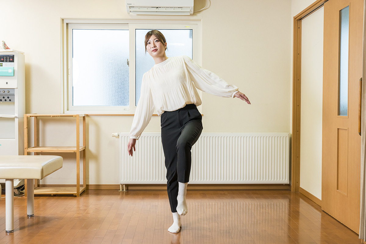 身体評価：片脚立ち