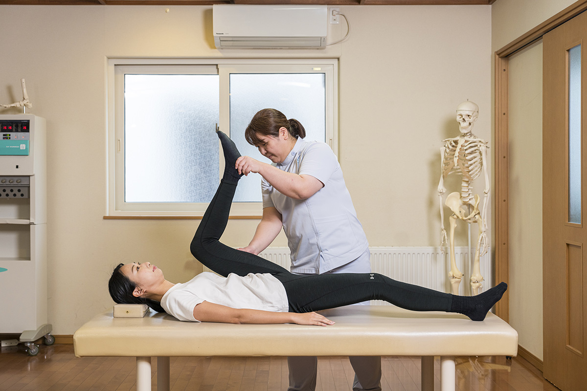 痛みを伴わない軽いストレッチ